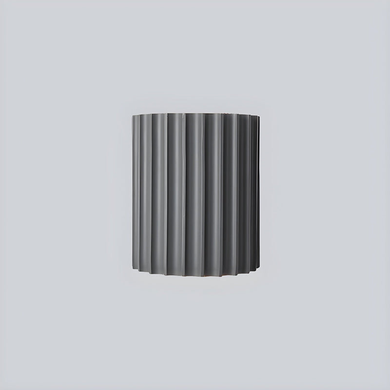Resin Ribbed Wall Lamp-DWHOME