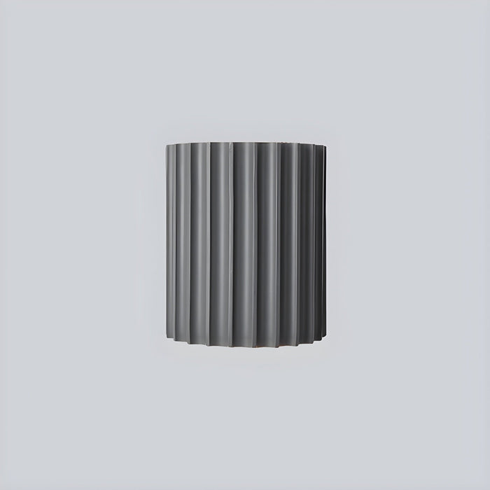 Resin Ribbed Wall Lamp-DWHOME