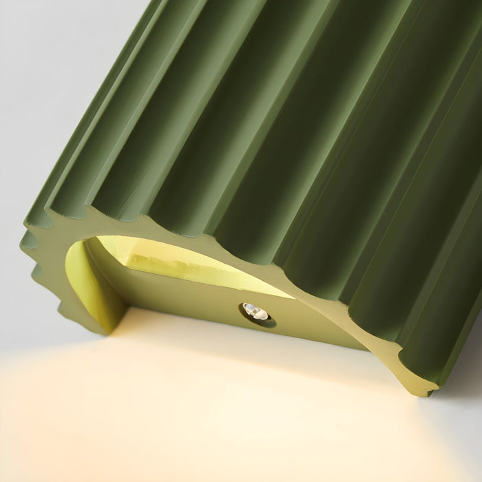 Resin Ribbed Wall Lamp-DWHOME