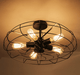 Lars Retro Caged Fan Lamp.