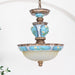 Retro Floral Resin Pendant Light-DWHOME