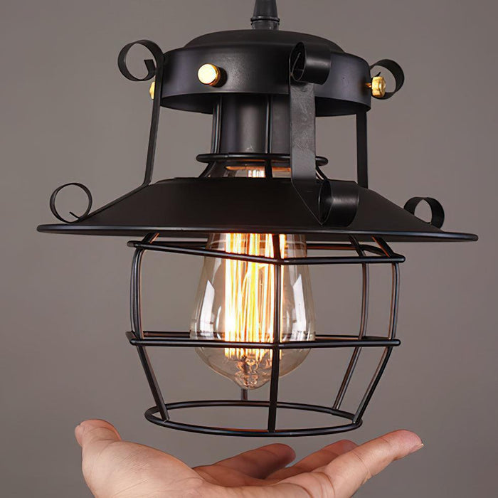 Retro Birdcage Pendant Light-DWHOME