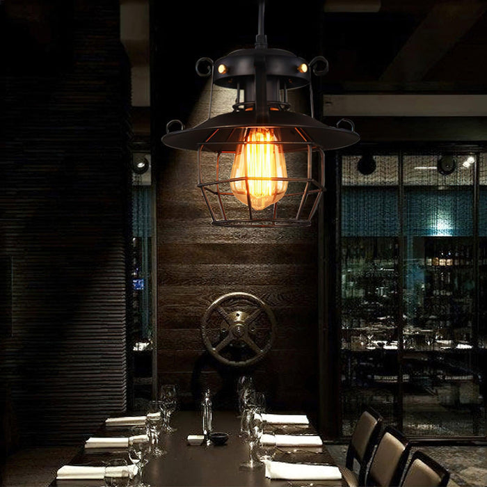 Retro Birdcage Pendant Light-DWHOME