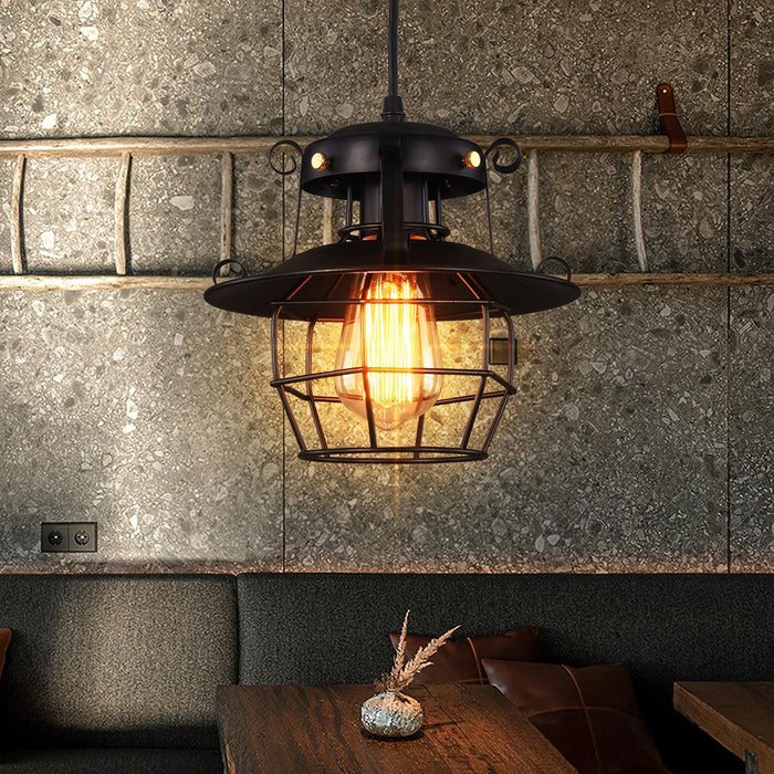 Retro Birdcage Pendant Light.