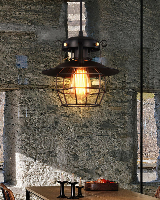 Retro Birdcage Pendant Light.