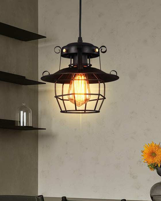 Retro Birdcage Pendant Light.