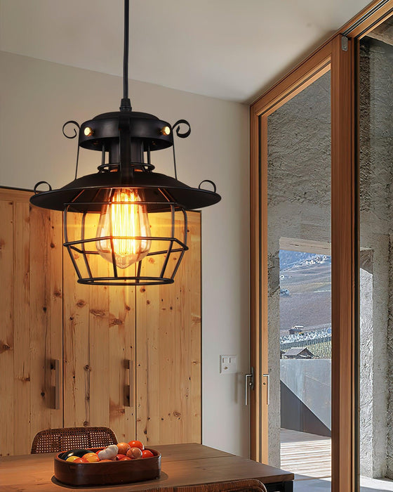 Retro Birdcage Pendant Light-DWHOME
