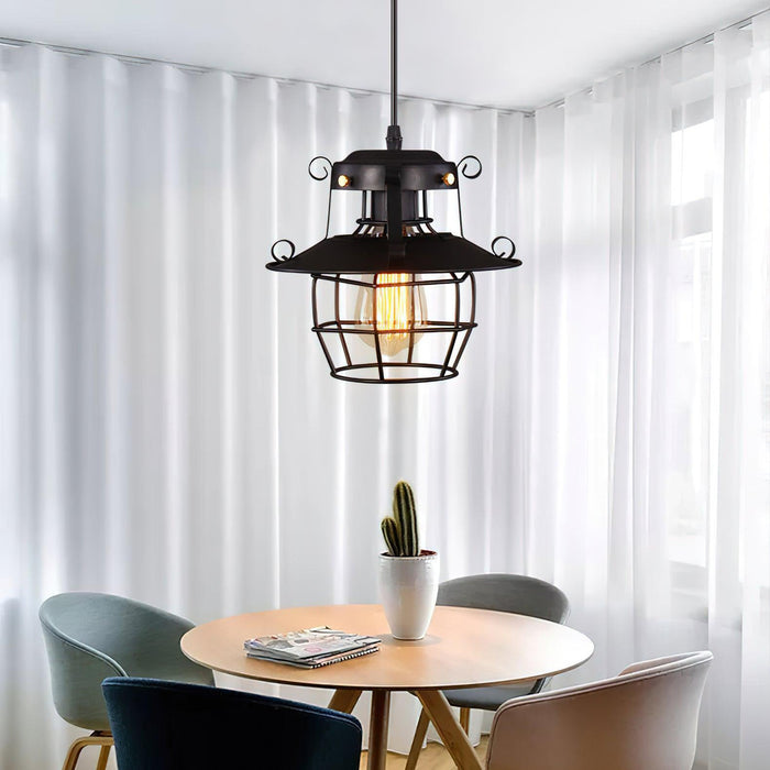 Retro Birdcage Pendant Light-DWHOME