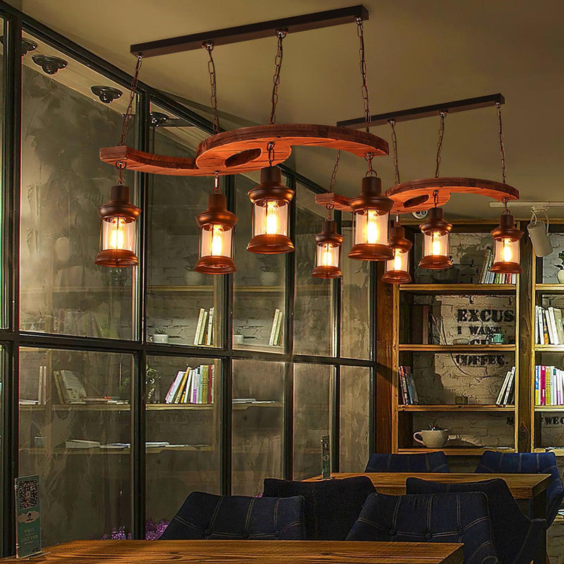 Retro Boat Wood Chandelier-DWHOME