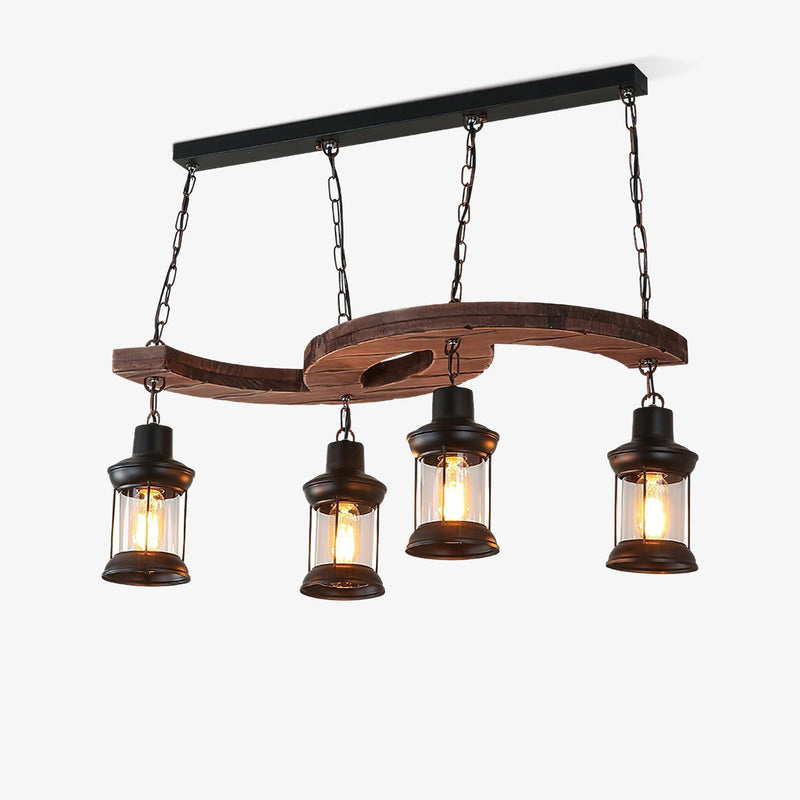 Retro Boat Wood Chandelier-DWHOME