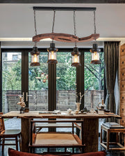 Retro Boat Wood Chandelier-DWHOME