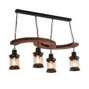 Retro Boat Wood Chandelier-DWHOME