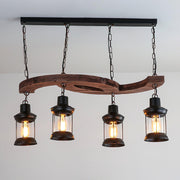 Retro Boat Wood Chandelier-DWHOME