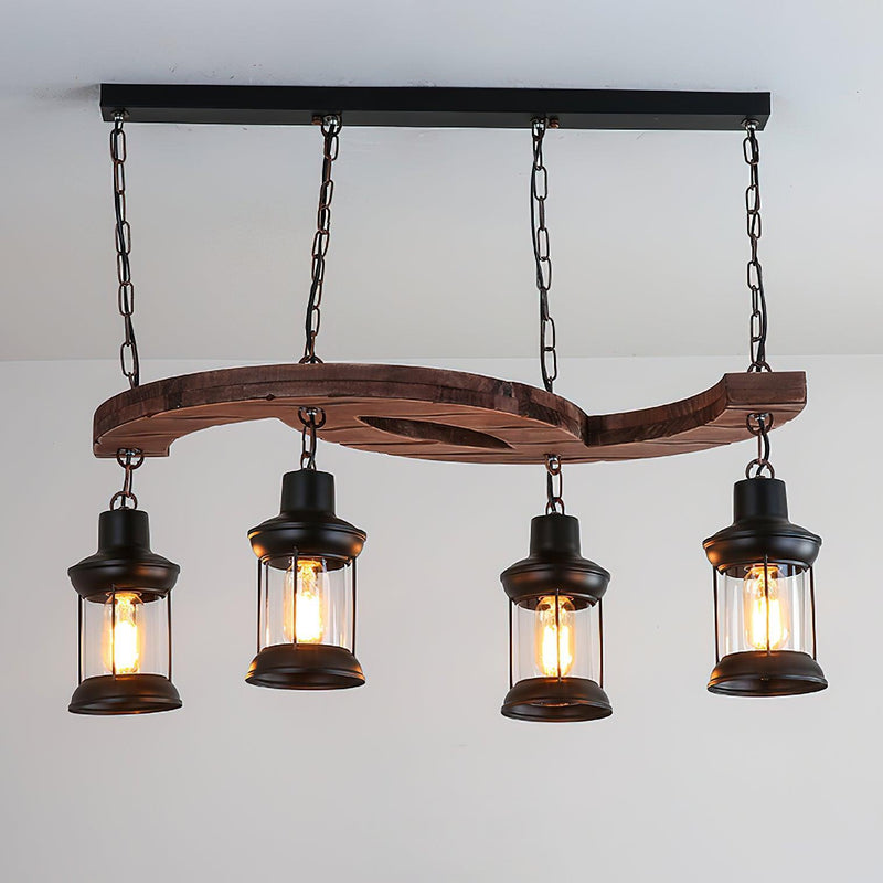 Retro Boat Wood Chandelier-DWHOME