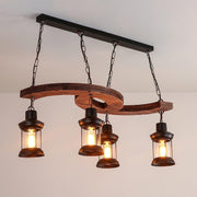 Retro Boat Wood Chandelier-DWHOME
