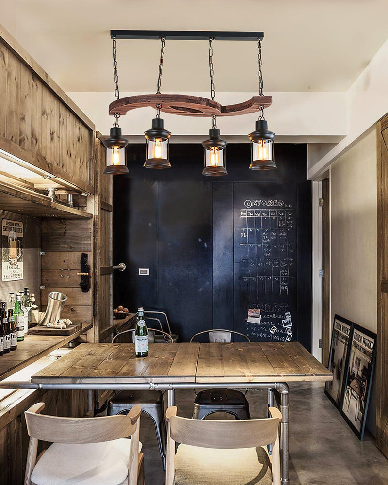 Retro Boat Wood Chandelier-DWHOME