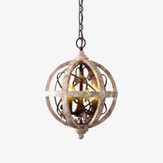 Retro Globe Weathered Chandelier-DWHOME