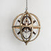 Retro Globe Weathered Chandelier-DWHOME