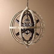 Retro Globe Weathered Chandelier-DWHOME