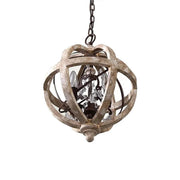 Retro Globe Weathered Chandelier-DWHOME