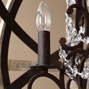 Retro Globe Weathered Chandelier-DWHOME