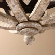 Retro Globe Weathered Chandelier-DWHOME