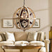 Retro Globe Weathered Chandelier-DWHOME
