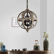 Retro Globe Weathered Chandelier-DWHOME