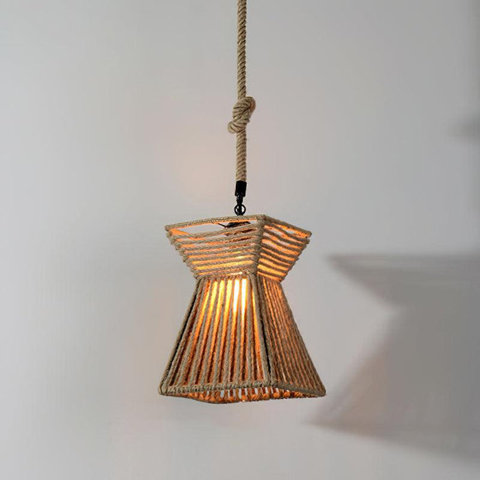 Retro Hemp Rope Exquisite Pendant Light - Vakkerlight