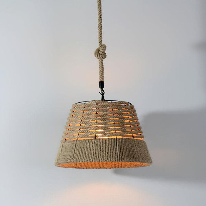 Retro Hemp Rope Exquisite Pendant Light - Vakkerlight