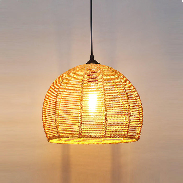 Retro Hemp Rope Interesting Pendant Light - Vakkerlight