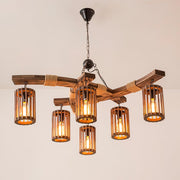 Retro Solid Wood Chandelier-DWHOME