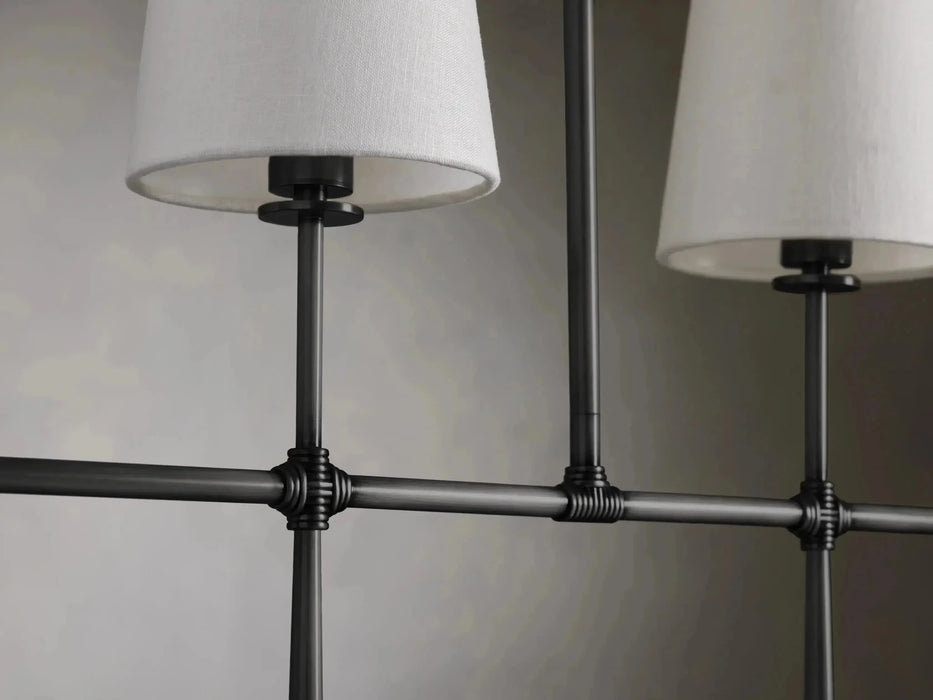 Rhodes Linear Chandelier 5/6 Light-DWHOME