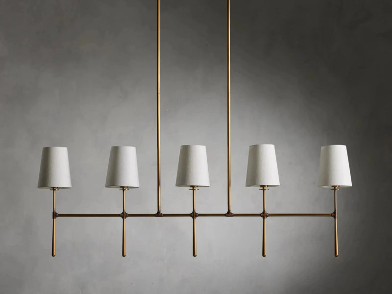 Rhodes Linear Chandelier 5/6 Light-DWHOME