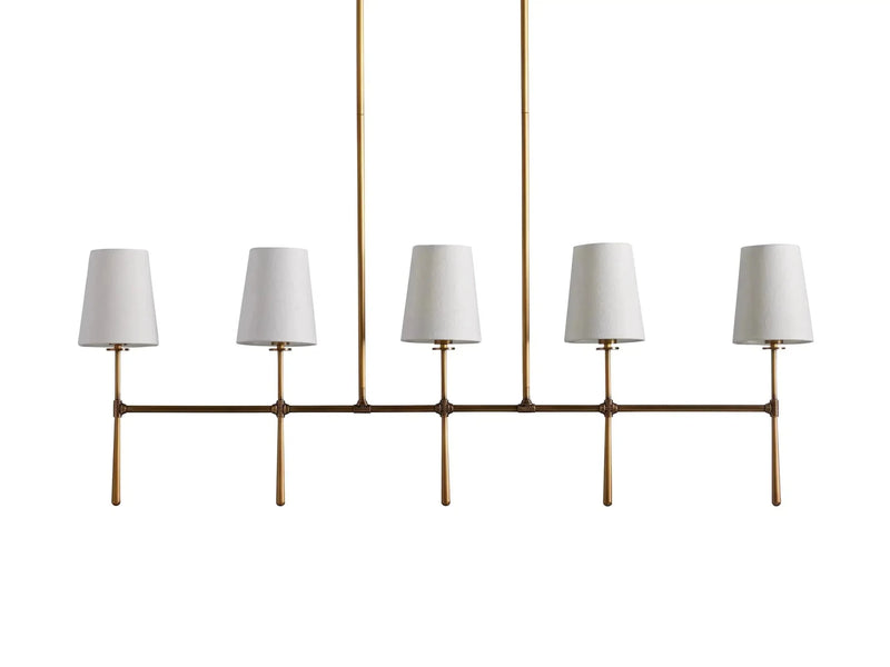 Rhodes Linear Chandelier 5/6 Light-DWHOME