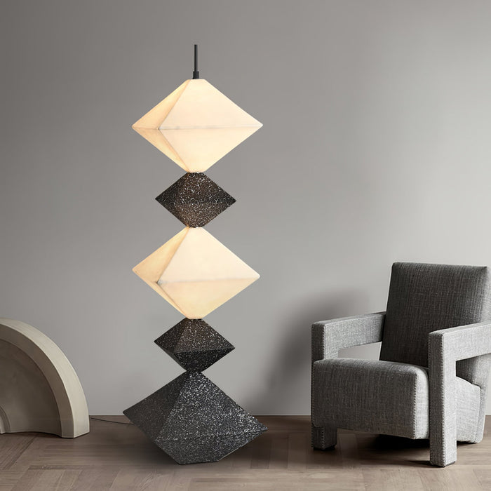 Rhombus Cube Floor Lamp.