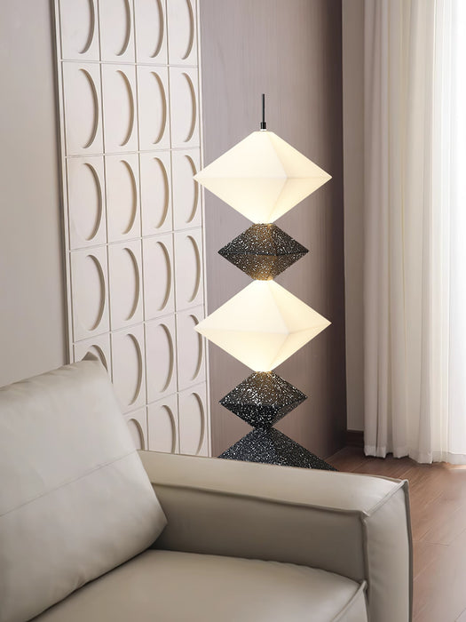 Rhombus Cube Floor Lamp.