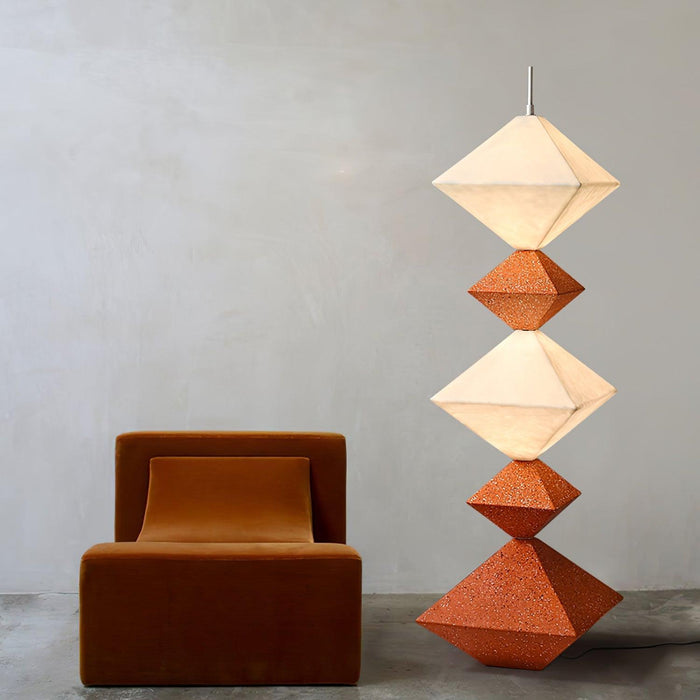 Rhombus Cube Floor Lamp-DWHOME