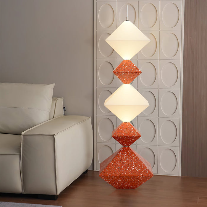 Rhombus Cube Floor Lamp.