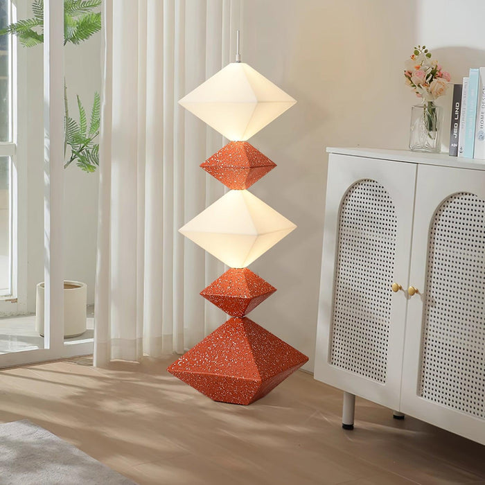 Rhombus Cube Floor Lamp-DWHOME