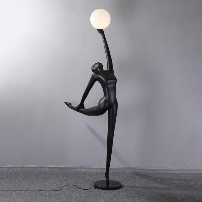 Rhythmic Gymnast Sculpture Floor Lamp-DWHOME