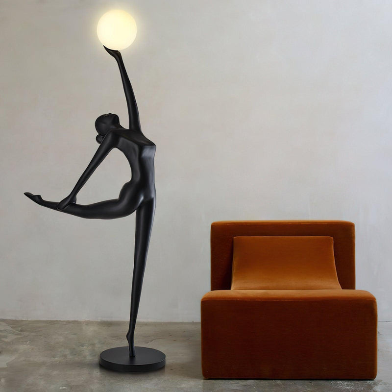 Rhythmic Gymnast Sculpture Floor Lamp-DWHOME
