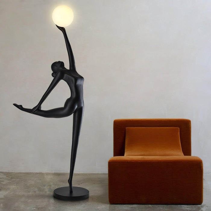 Rhythmic Gymnast Sculpture Floor Lamp-DWHOME