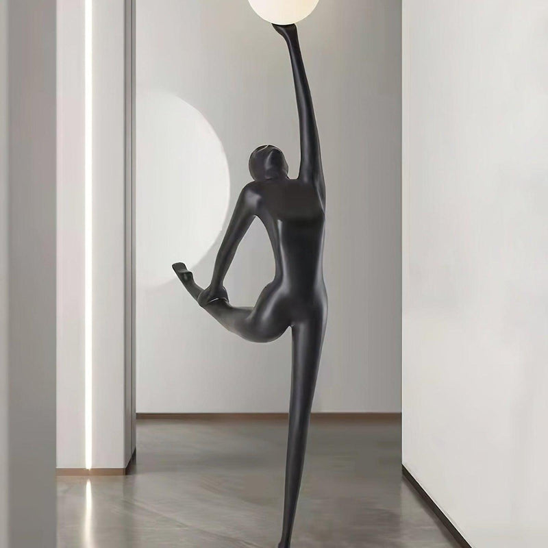 Rhythmic Gymnast Sculpture Floor Lamp-DWHOME