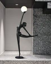 Rhythmic Gymnast Sculpture Floor Lamp-DWHOME