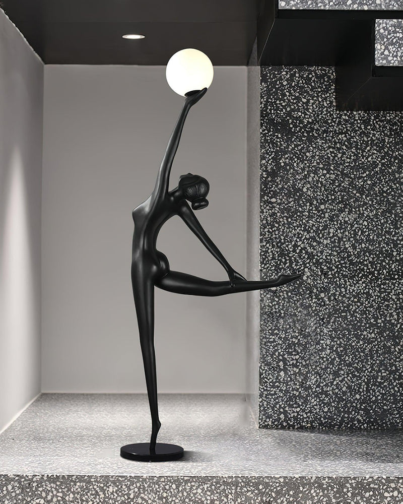 Rhythmic Gymnast Sculpture Floor Lamp-DWHOME