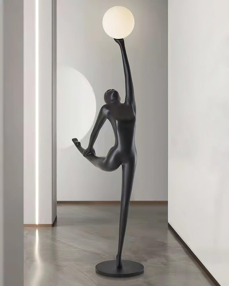 Rhythmic Gymnast Sculpture Floor Lamp-DWHOME