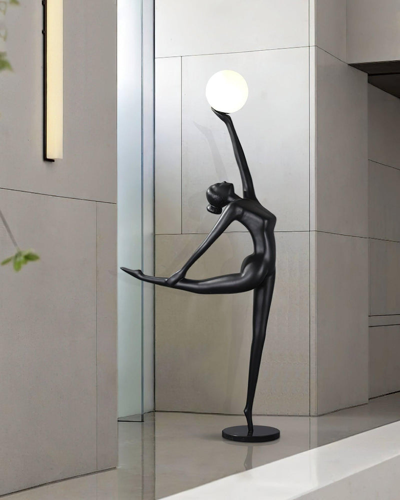 Rhythmic Gymnast Sculpture Floor Lamp-DWHOME