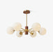 Ribbed Babble Glass Chandelier-DWHOME
