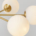 Ribbed Babble Glass Chandelier - Vakkerlight